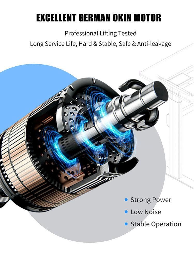 Anti-Collision Single Motor Electric Standing Adjustable Standup Desk Electric Height Adjustable Table Leg