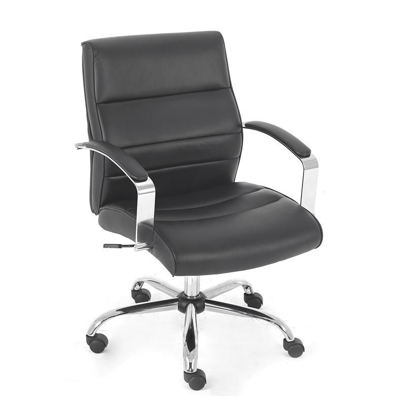 Factory Wholesale Middle Back PU Leather Office Executive Chair