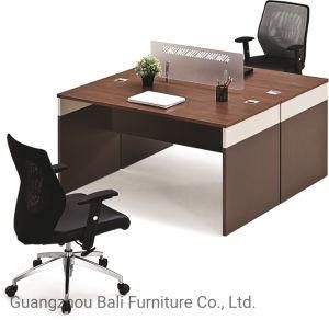 Newly 2 Seats MFC Wooden Office Standing Computer Desk Workstation (BL-OD146)