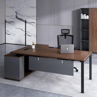 China Wholesale CEO School Boss Computer Parts Executive Wooden Modern Home Table Desk Office Furniture