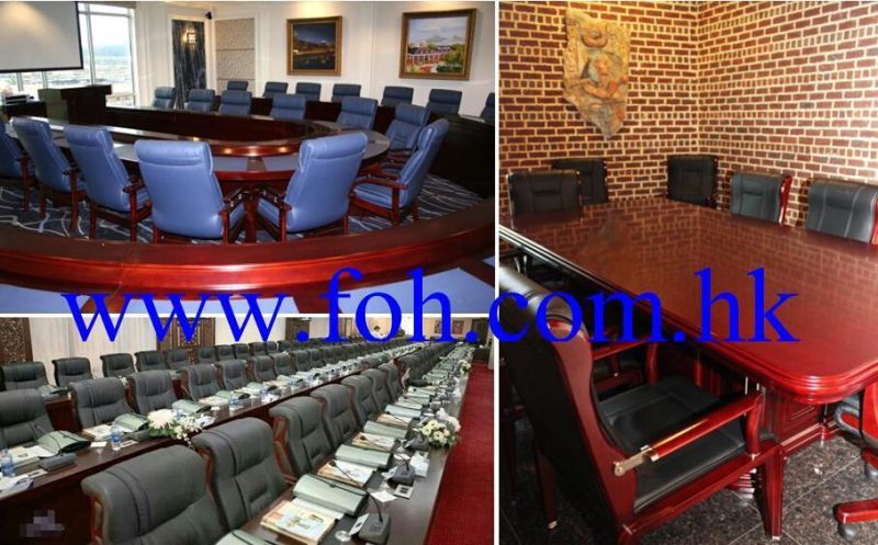 Genuine Leather Court Chair with Button Tufted Design (FOH-F28)