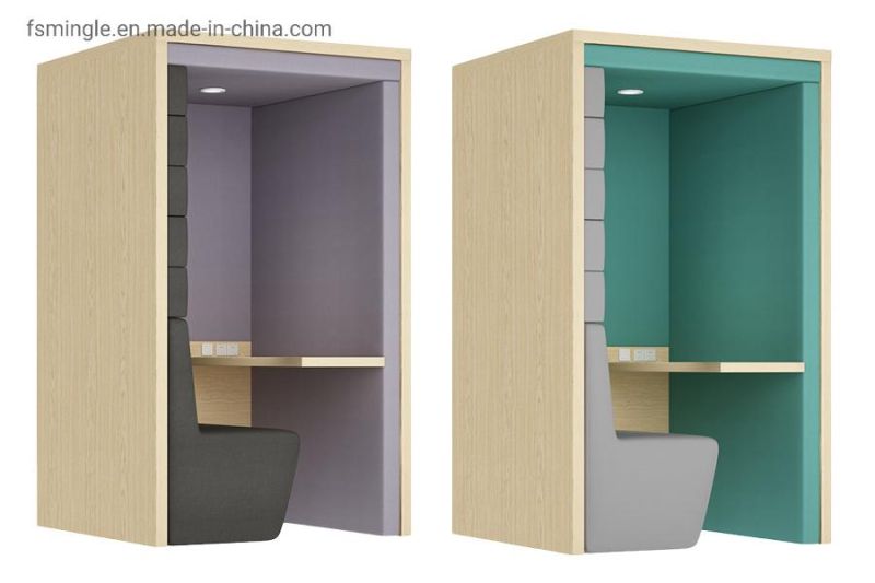 Single Type Wooden Open Office Work Pods