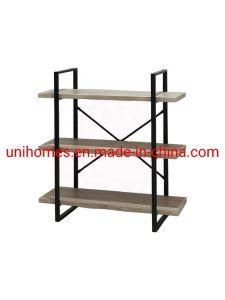 3 Shelf Bookcase, Classically Rustic Gray Bookshelf, Book Rack, Storage Rack Shelves in Living Room/Home/Office