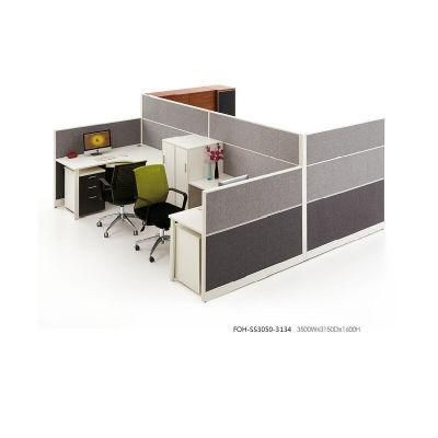 Back to Back Staff Working Desk Office Workstation with Filing Cabinet