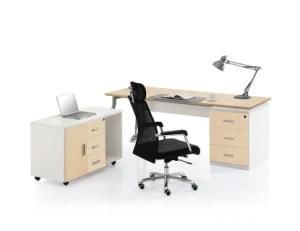 Powder Coating Frame Office Executive Desk with Cabinet