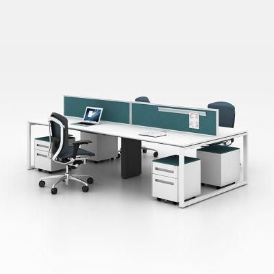 Office Used Furniture Modular Partitionclusters 4 Person Bench Office Workstations