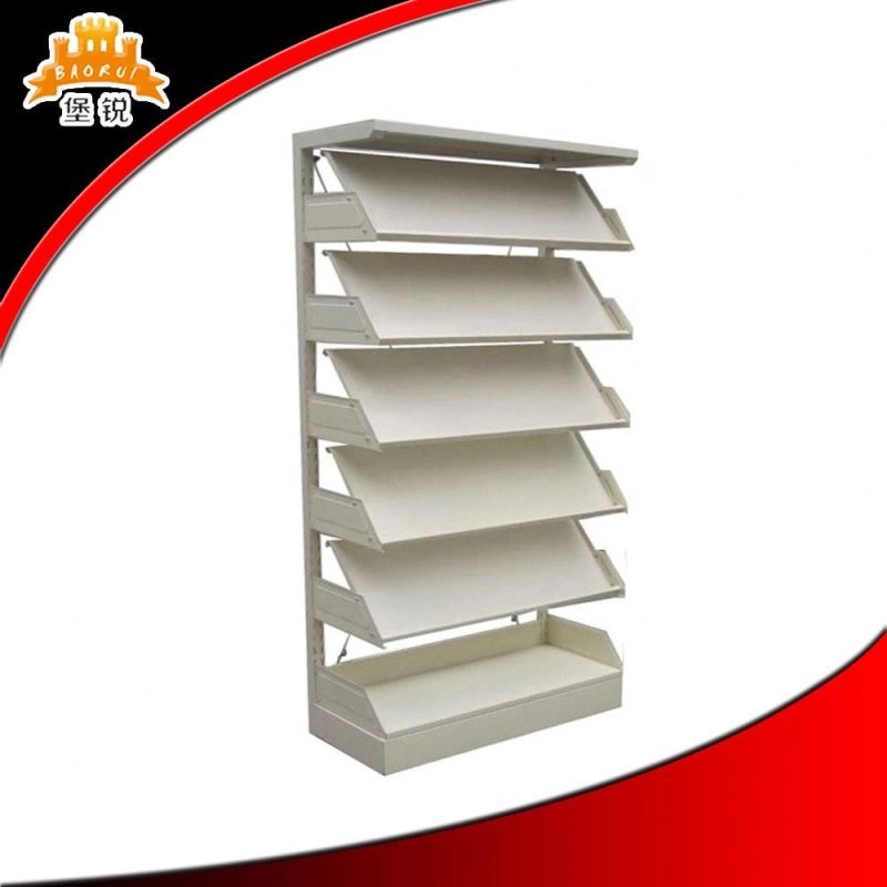 Single Section Metal Magazine Shelf