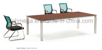 Metal Frame Wood Office Boardroom Table