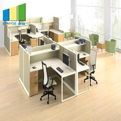 Guangzhou Office 4 Person Workstation Furniture Modern Modular Workstation