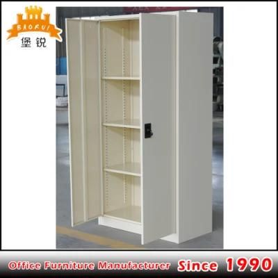 Metal Office Furniture 4 Adjustable Shelves 2 Swing Door Filing Cabinet Cupboard