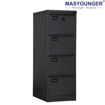 Novel Design Office Furniture File Cabinet Vertical 4 Drawers Steel Filing Cabinet