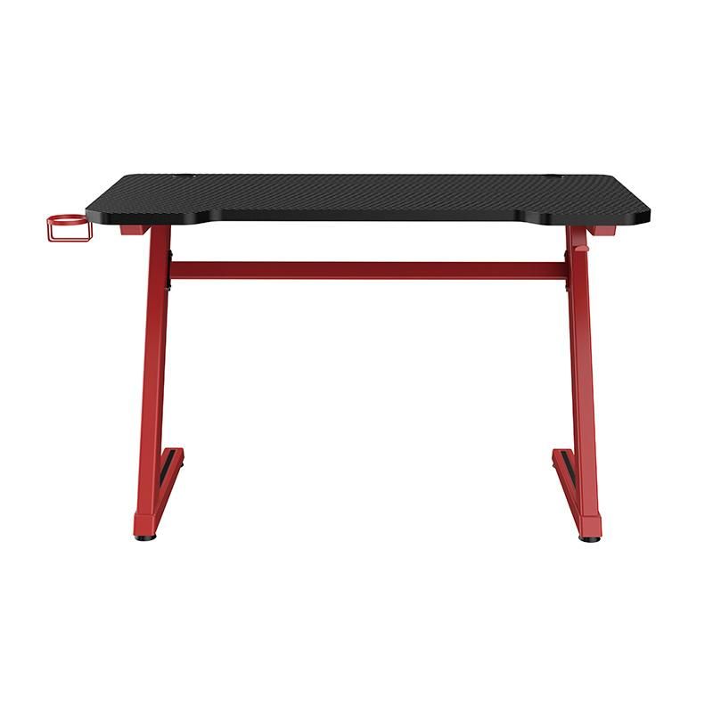 Gaming Desk Computer Desk Z-Shaped Office with Cup Holder and Headphone Hook