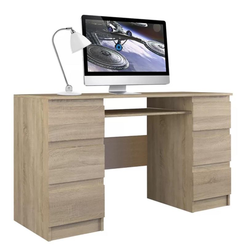 Hot Sale Indoor Wooden Furniture Office Computer Desk with Shelves