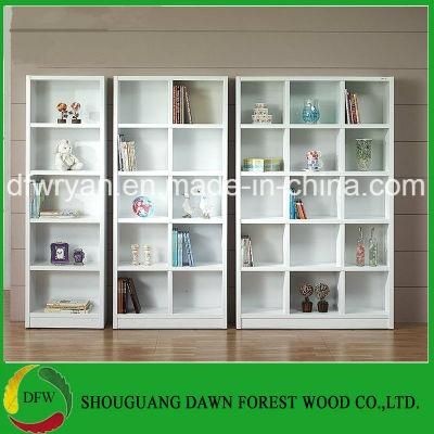 White Color MFC Board Office Furniture Bookcase