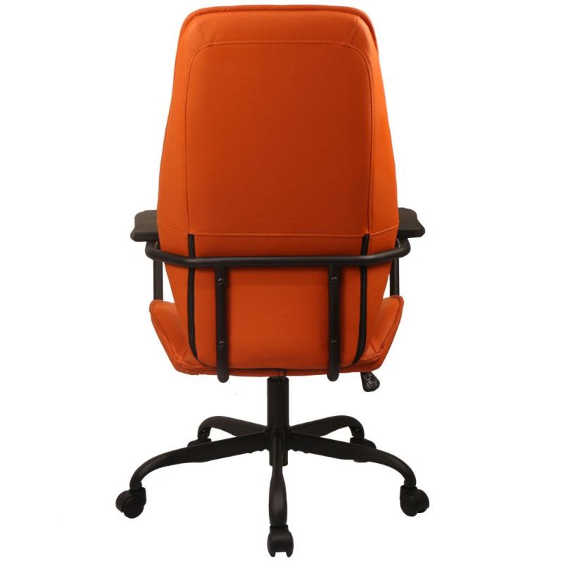 Wholesales Factory Home Orange PU Leather PC Computer Office Chair
