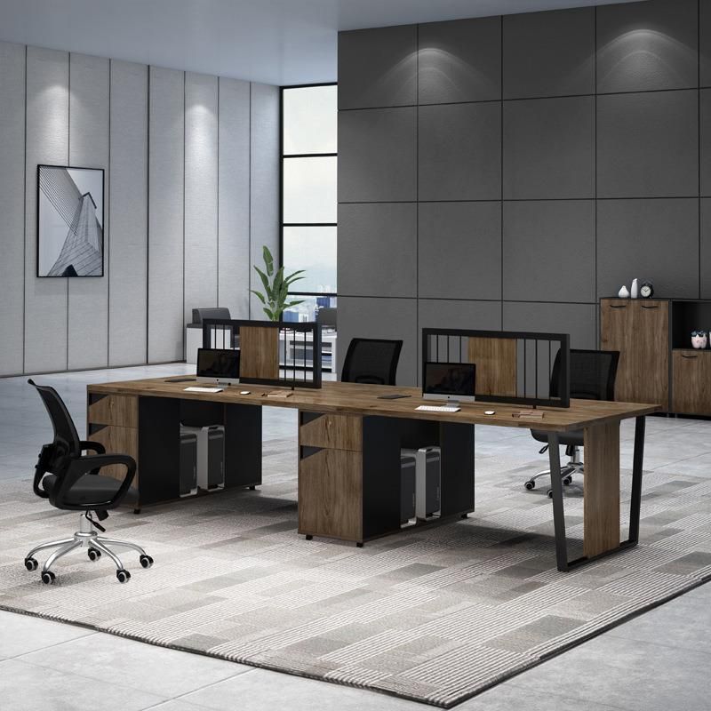 China Wholesale Wood Staff Office Screen Panel Table Workstation Commercial