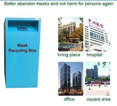 Metal Medical Masks Cabinet Mask Recycling Bin