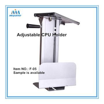 Black Metal Under Desk CPU Stand, Office Furniture Fittings
