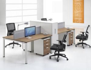 Office Cluster Partition Staff Workstation with Filling Cabinet