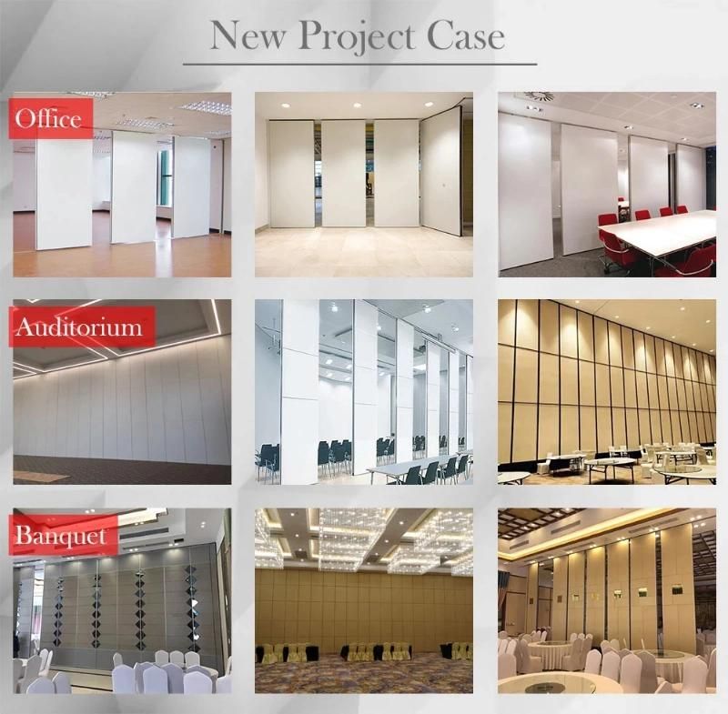 Meeting Room Aluminum Alloy Sliding Soundproof Partition Walls