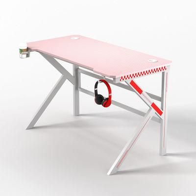 Elites Durable Cool Series Black Customize Colors PC Gaming Desk K Shaped Table Leg E-Sports Table