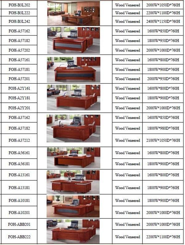 Large Size Executive Desk Furniture Set for Sale