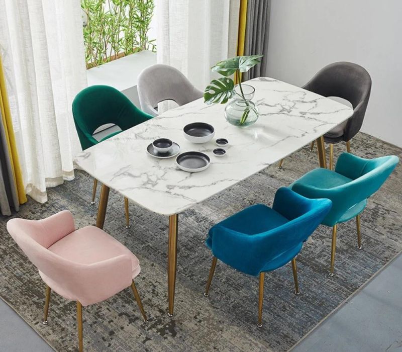 Upholstered Dining Chairs with Arms Modern Fabric Dining Room Furniture Luxury Modern Fabric Dining Chairs