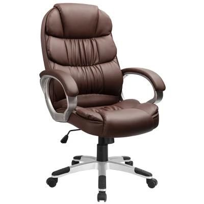 High Back Leather Ergonomic Design Adjustable Swivel Boss Executive Chair