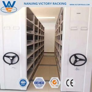 Commercial File Warehouse Storage Document Steel Shelf Heavy Duty Compactor Movable Rack Filing Mobile Mass Shelf