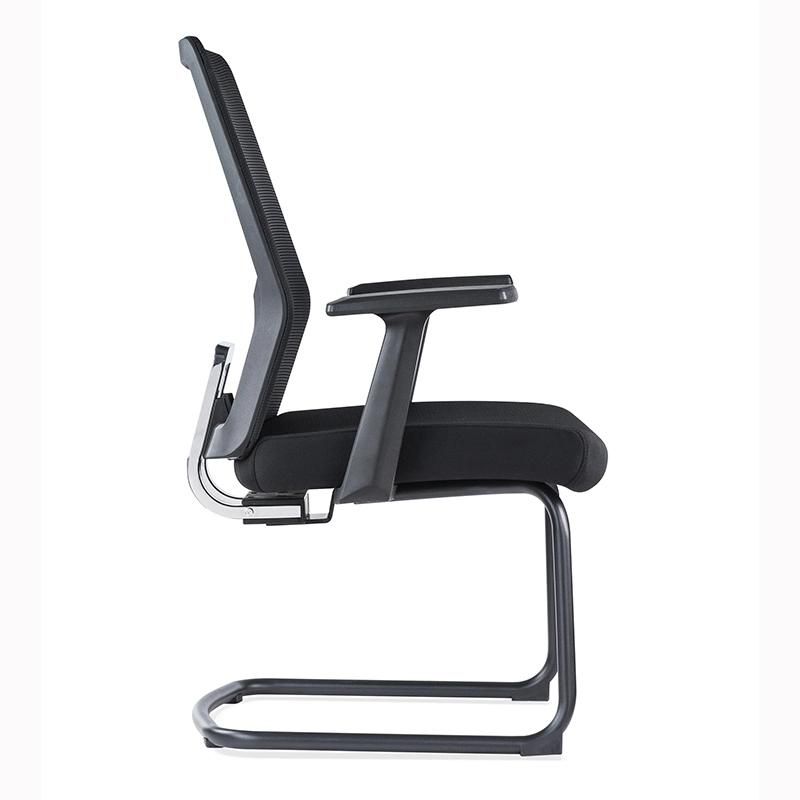 MID Back Modern Black Meeting Room Armrest Office Chair