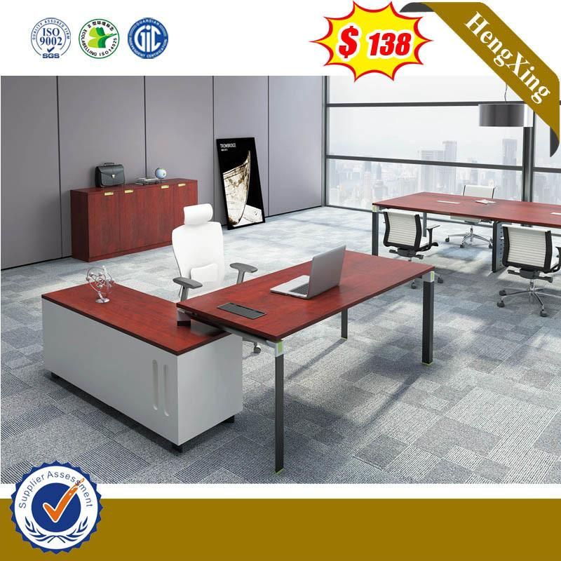 Mixed Color L Shape Boss Office Lab Home Standing Desk Home Furniture