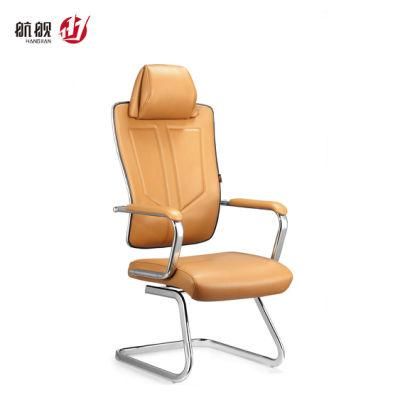 Fixed No Wheel High Back with Headrest PVC Leather Office Chairs