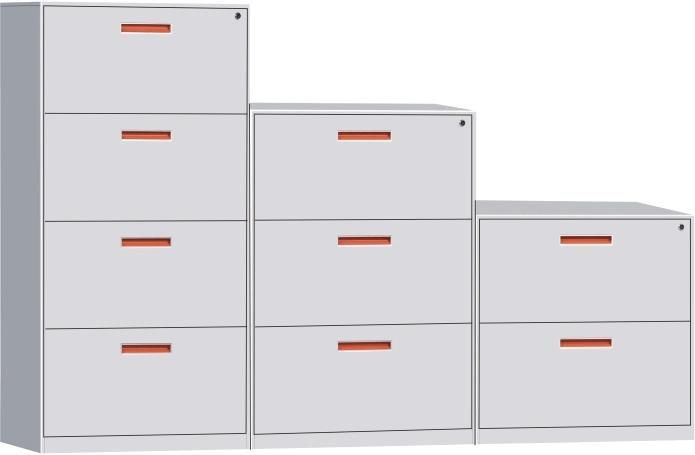 Metal Office Storage Furniture Steel Lateral 4 Drawer Filing Cabinet