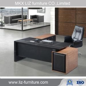 High Quality Executive Leather Office Table Wood Desk (LD001)