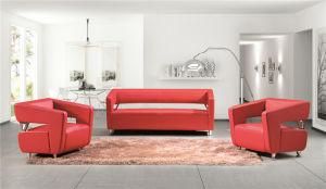 Modern Design Stainless Steel Leg Leather PU Reception Home Sofa