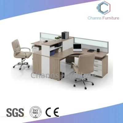 Customized Computer Desk Modular Two Seats Office Partition (CAS-W41219)
