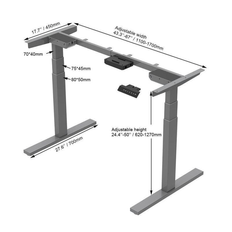 Design of Office Furniture Stand up Computer Electric Adjustable Standing Table