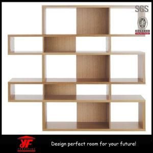Hight Quaility Brown Wooden Gloss Shelf Design Bookcase