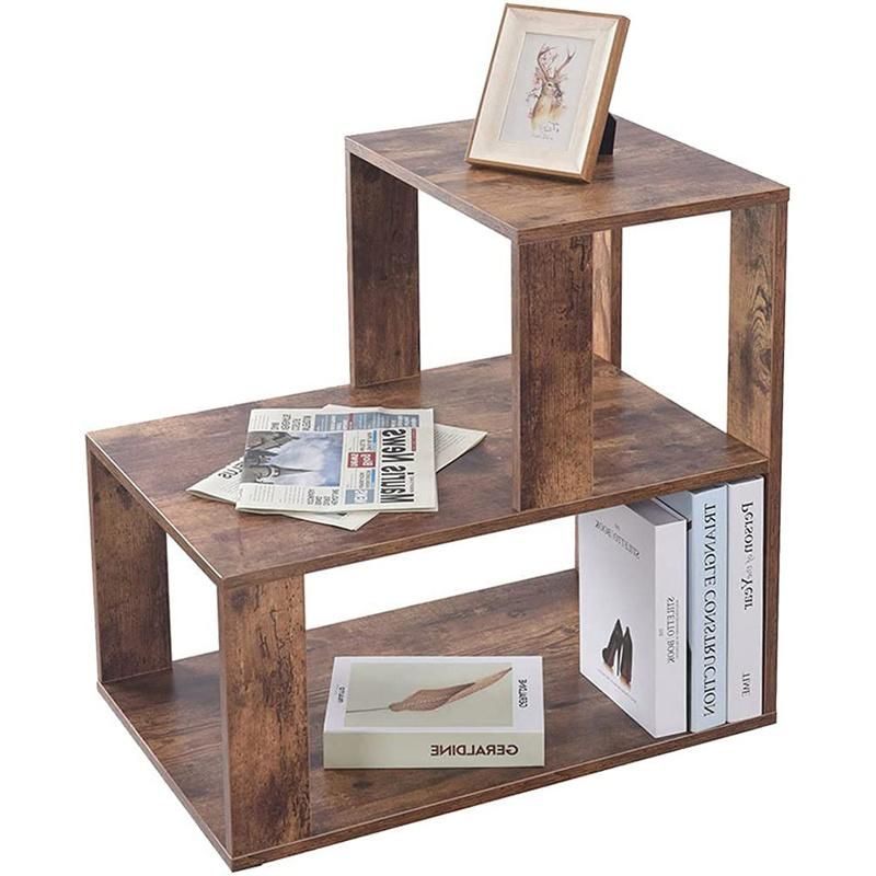 Practical and Simple Wooden Small Storage Bookshelf 0386