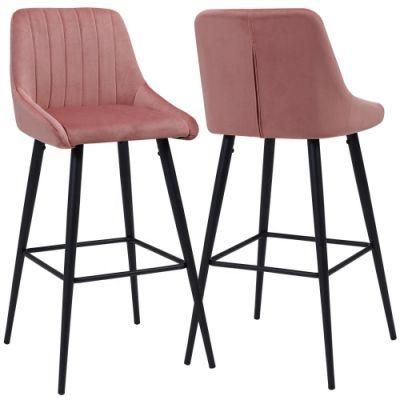 Hot Stainless Steel Legs Dining Chair Velvet Metal Dining Chair