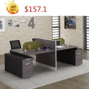 Latest Design Modular MDF Table Desk Top Wooden Used Modern Partition Office Benching Workstation Partition
