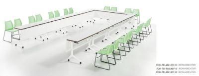 Foldable Conference Room White Table U Shape (FOH-TD-AM1207-B)