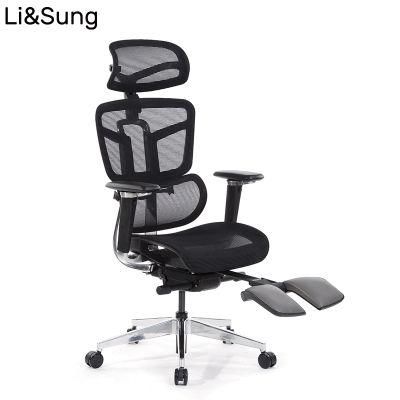 5D Armrest Aluminum Base High Back Ergonomic Mesh Office Chair