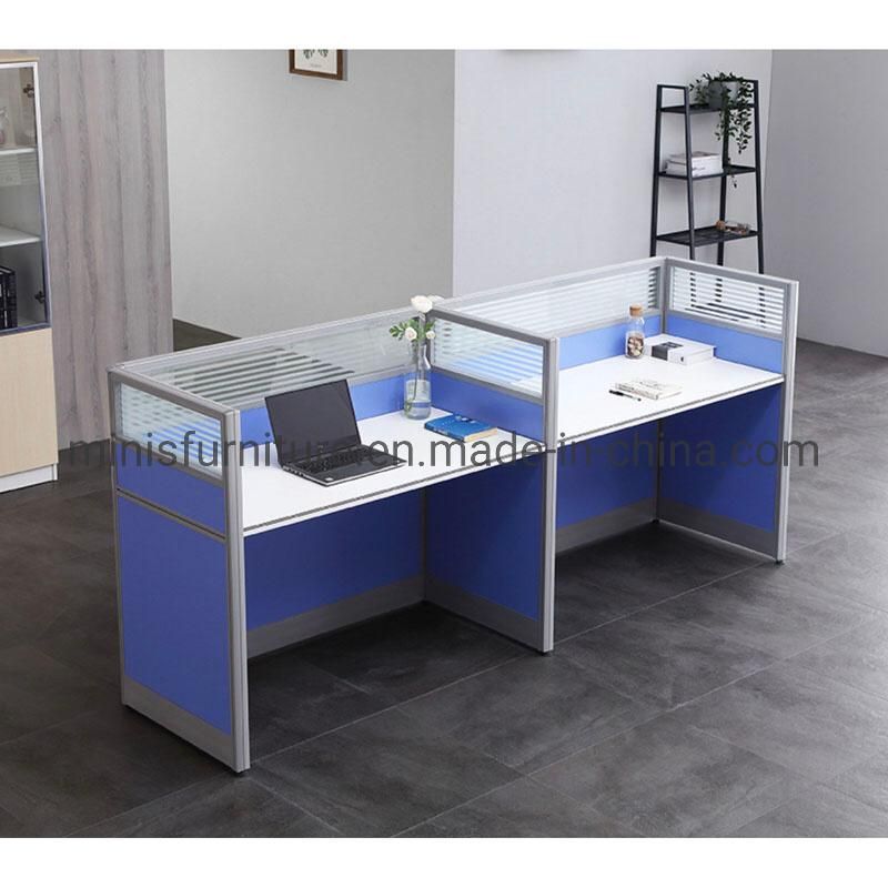 (MN-WS246) Office Factory Cabinet 2 People Partion Desk Workstation