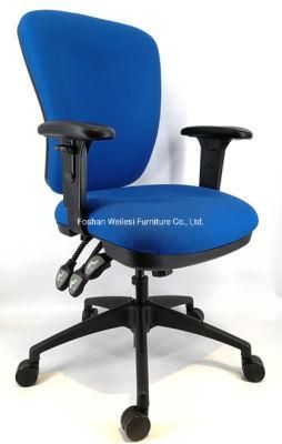 High Nylon Base Red Color 3 Lever Heavy Tudy Mechanism with Adjustable PU Armrest Office Chair
