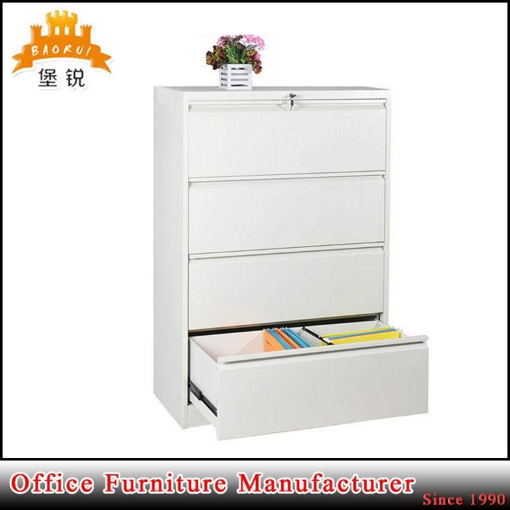 Fas-003-4D Lateral 4 Drawer Office Home Furniture Metal Steel Large Storage Filing Cabinet