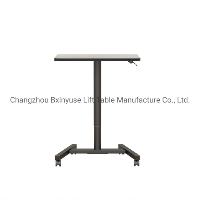 China Factory Metal Steel Base Table Gas Spring Standing Table