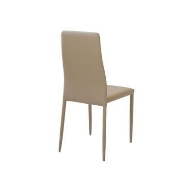 Home Furniture Coffee Hotel Luxury Home Kitchen Upholstered Soft Back Velvet Fabric Dining Chair with Metal Legs