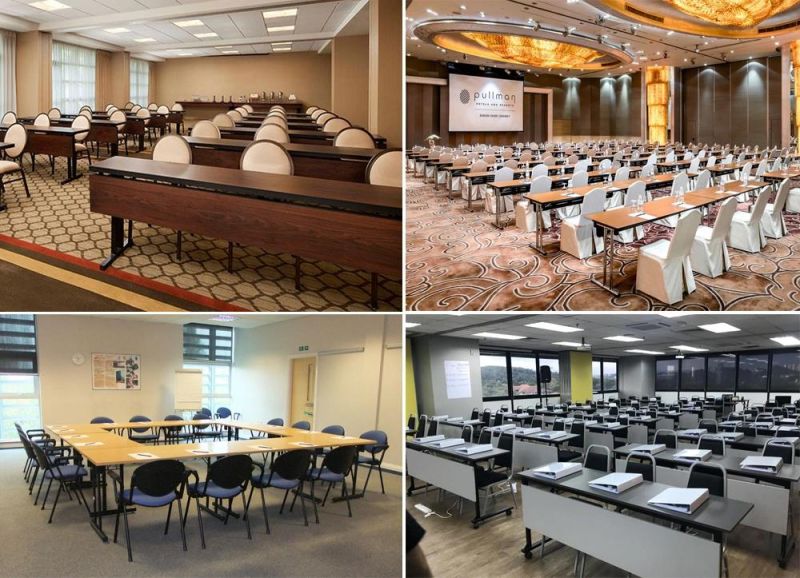 Wholesale Cheap Price Wooden Rectangular Foldable Meeting Table