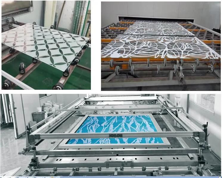 Tempered Glass Desk Printed Glass Desk Frosted Glass Desk Office Glass Desk